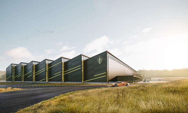 Koenigsegg bygger ny spektakulär fabrik i Valhall