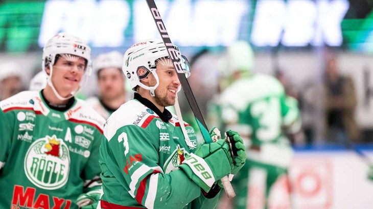 – Färjestad ska få jobba för att ta sig förbi oss, menar röglebacken Michael Kapla inför SM-kvartsfinalmötet med seriesegraren Färjestads BK. | Foto: Bildbyrån