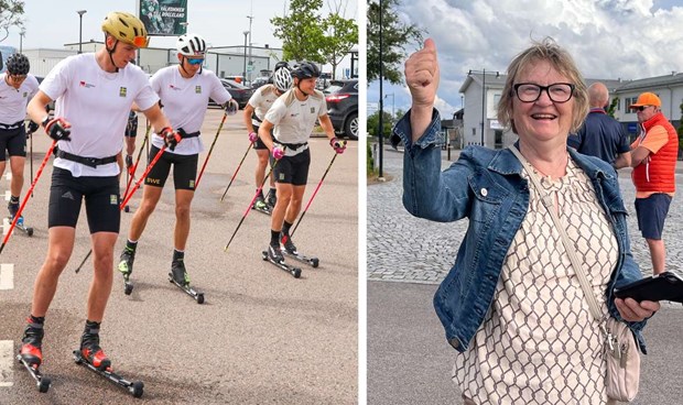 Siv såg sina idoler skida över åsen