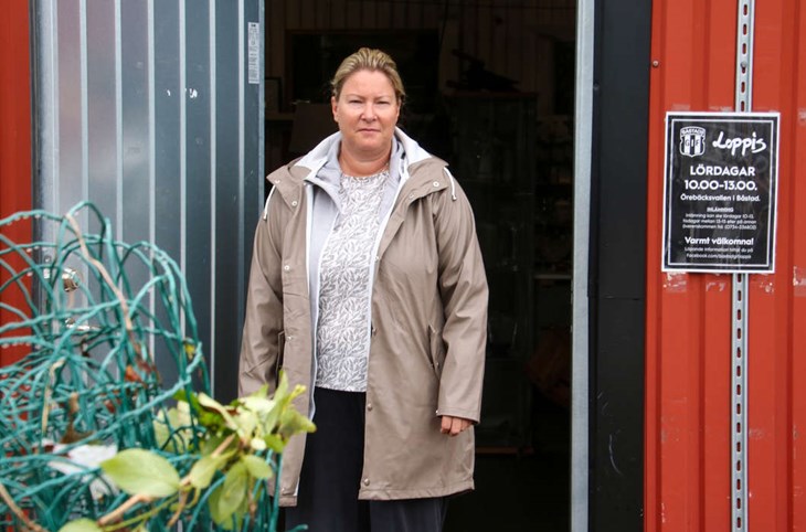 Anette Eriksson är klubbchef på Båstads GIF. Foto: Peter Jakobsson