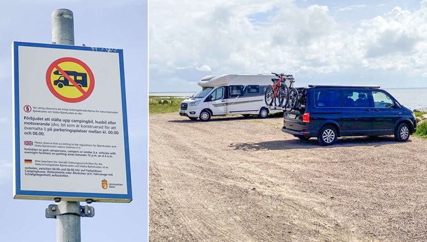 Olovlig camping stör närboende Olovlig camping stör närboende