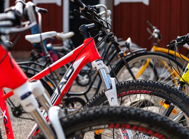 Tjuvar länsade cykelskjul på tomten