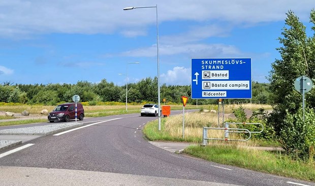 Ledningsarbete ger milslång omväg till Båstad station Ledningsarbete ger milslång omväg till Båstad station