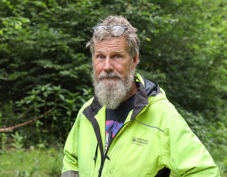 Johan Mårtensson är skogsförvaltare på Båstads kommun. Foto: Peter Jakobsson