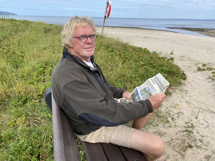 Kristian "Isak" Isaksson blev omskriven i norsk media efter att ha dragit upp sex stora laxar på en vecka i samma älv. Även norsk TV hörde av sig men då hade Isak hunnit åka hem. Foto: Carina Nilsson