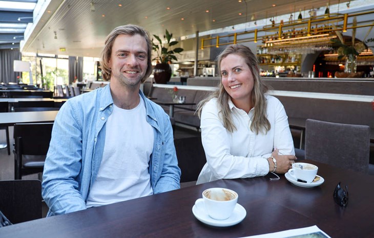 Henning och Maria Jorlén var exalterade över projektet för fyra år sedan men trodde kanske inte då att det skulle dra ut på tiden så mycket . Foto: Peter Jakobsson