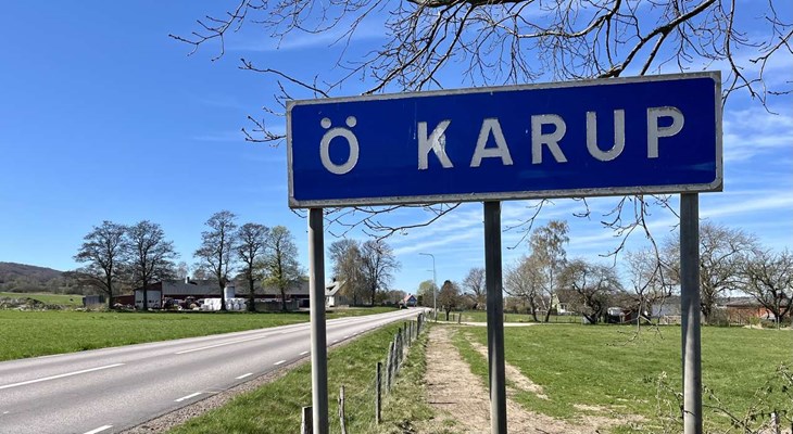 Cykelbanan knyter samman Östra Karup och Hasslöv. Foto: Johan Jönsson