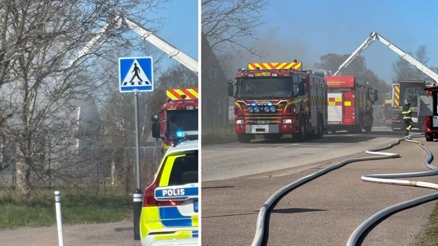 Brand i flerfamiljshus i Vejbystrand Brand i flerfamiljshus i Vejbystrand