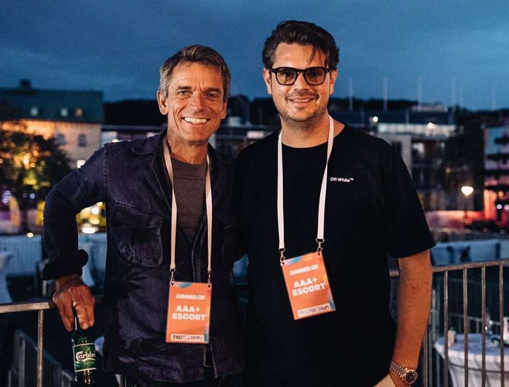 Fredrik Fegge Olofson och Fredrik Strebel ligger bakom festivalen Summer On i Båstad. Foto: Fabian Wester/Arkiv
