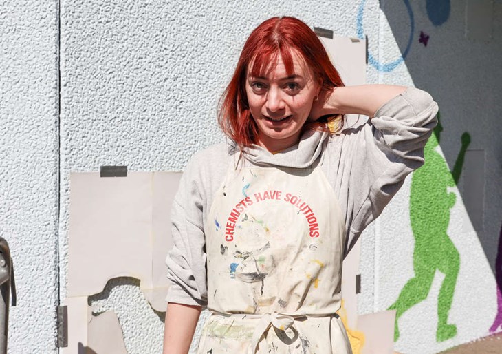Elvira Borg är lärare i bild, form, fackteckning, konsthistoria och humanistisk specialisering på Apelrydsskolan. Foto: Peter Jakobsson