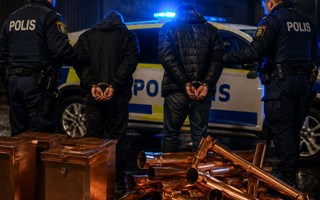 Koppartjuvar greps i Grevie