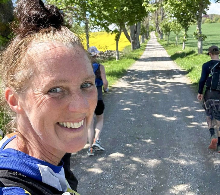 Jessica mötte fina landskap i kilometer efter kilometer, mil efter mil. Foto: Privat