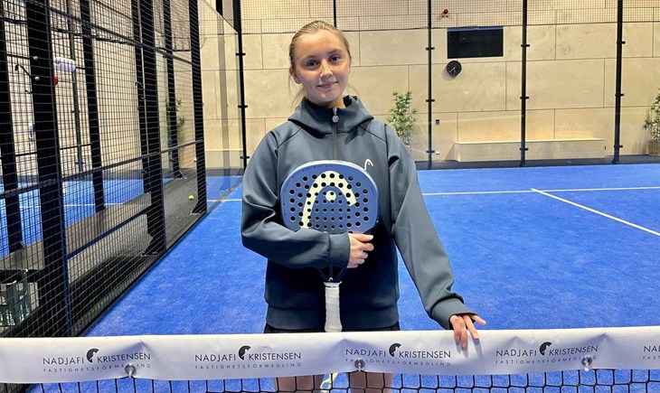 Silje Kjaergaard är svensk mästare i padel. Foto: Johan Jönsson