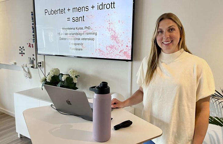 Magdalena Kuras, före detta elitsimmerska, och uppskattad föreläsare inom hälsa, kost och träning. Foto: Johan Jönsson 