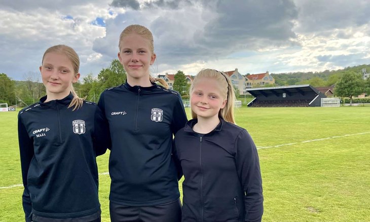 Maja Kjellsson, Emilia Evesson och Ella Stolt gillar Båstads GIF satsning på tjejer. Foto: Johan Jönsson