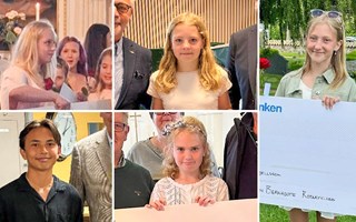 Fem sjätteklassare fick diplom och tusen kronor var