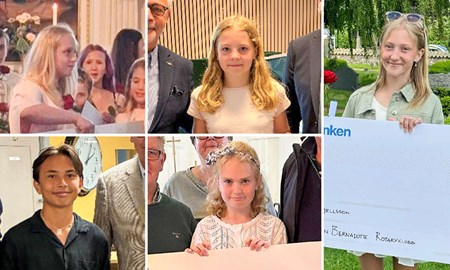 Fem sjätteklassare fick diplom och tusen kronor var