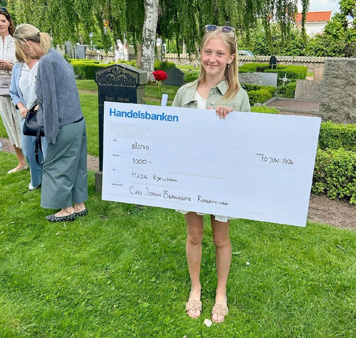 Maja Kjellsson på Strandängsskolan. Foto: Peter Jakobsson