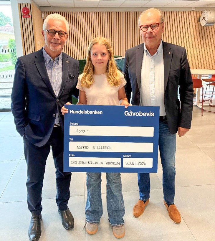 Astrid Giselsson på Förslövs skola. Foto: Privat