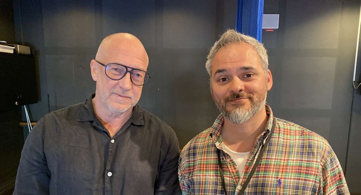 NSVA och Båstads kommun samarbetar kring vattenfrågan och hur de ska få invånare och besökare att spara på vattnet berättar Pär Gustafsson från NSVA och John Amaya-Fymling från Båstads kommun. Foto: Carina Nilsson
