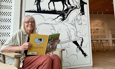 Mulles mamma Lena Furberg till Teckningsmuseet