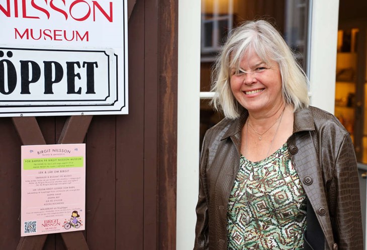 Elisabeth Boström är Vd på Birgit Nilsson Museum. Foto: Peter Jakobsson