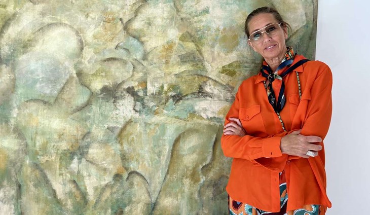 Maria Boström ställer ut på Skottorps slottsgalleri. Foto: Johan Jönsson