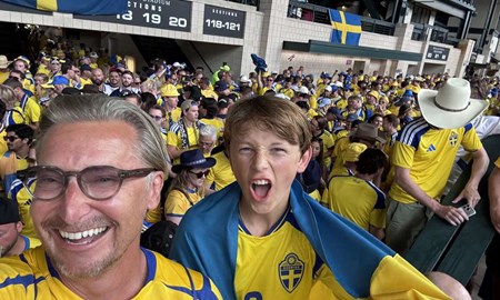 Daniel och Charlie laddar för VM-rysaren i New York
