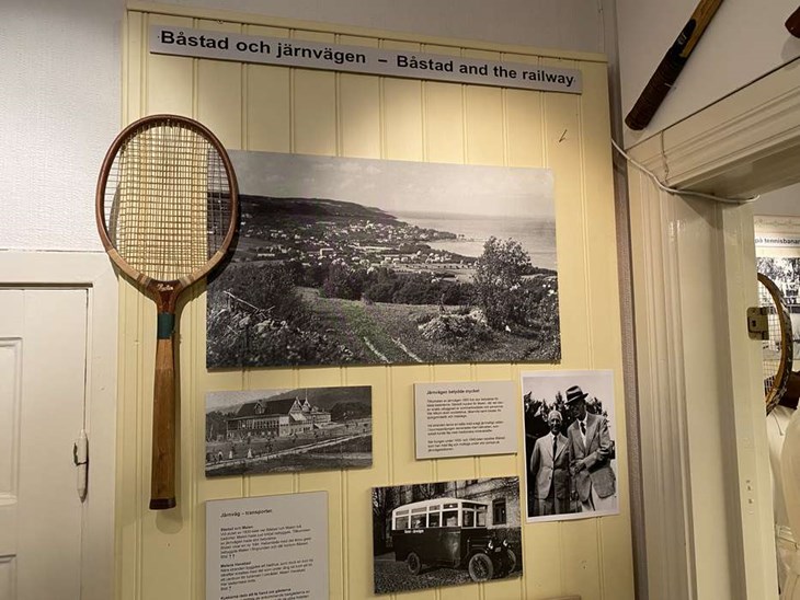 Båstad är starkt förknippat med tennis, vilket också visas i Tennismuséet. Foto: Carina Nilsson