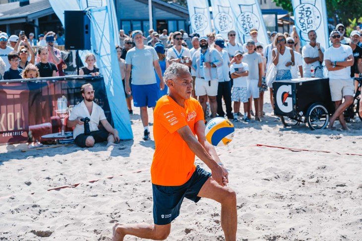 Henrik Larsson har helt klart bollsinnet kvar. Foto Johan Lilja
