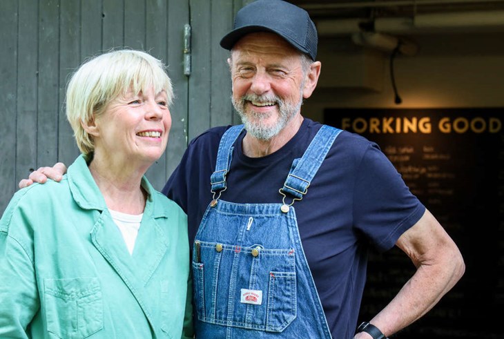 Annika och Stephen Dunnico gör spännande hantverkskorvar under namnet Forking Good. Foto: Peter Jakobsson