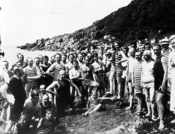 Synd pågår i Mölle. Foto: Höganäs kommuns bildarkiv