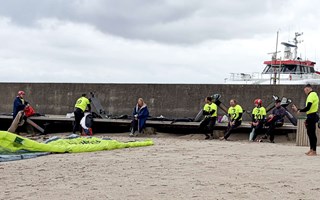 Vinden svek när WindWater Festival hade premiär