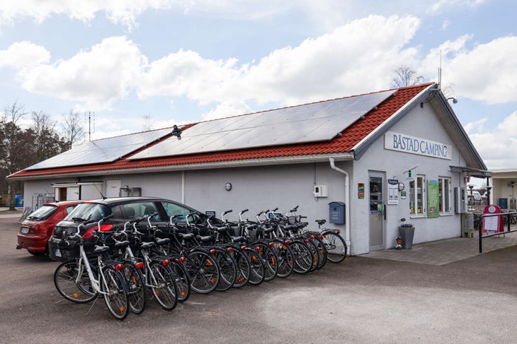 Båstad Camping har sett en stor ökning av campare från Danmark och Norge. Foto: Peter Jakobsson