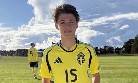 Grevietalangen debuterade i landslaget: 