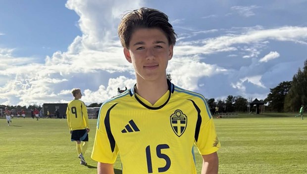 Grevietalangen debuterade i landslaget: 