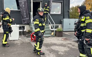 Brand i frisörsalong: