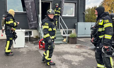 Brand i frisörsalong: 