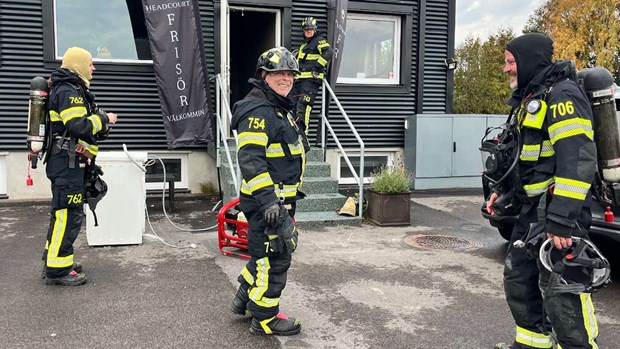 Brand i frisörsalong: 