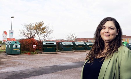 Protester mot flytten av återvinningen i Torekov
