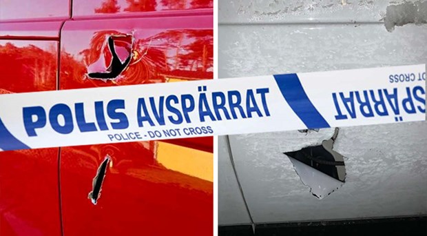 Sex inbrott i arbetsbilar på kort tid