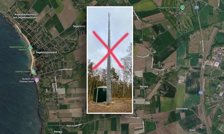 Stopp för 42 meter hög telemast i Ranarp