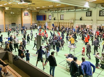 Uppvärmning pågår. Foto: Peter Jakobsson