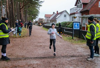 Edith Roth var snabbast på 1 km. Foto: Peter Jakobsson